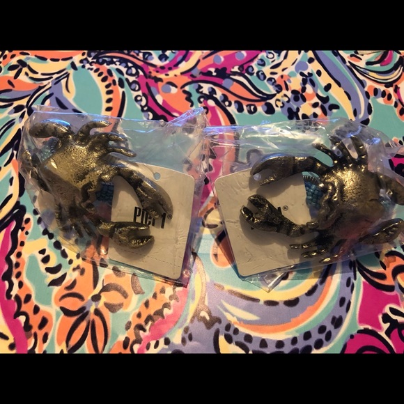 Pier 1 Kitchen Pier Crab Napkin Rings 2 New Poshmark
